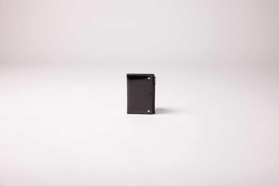 Portefeuille Norma - Vernis noir