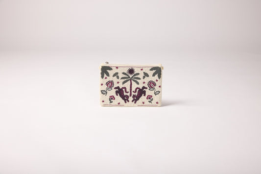 Pochette Ava - Perles figue