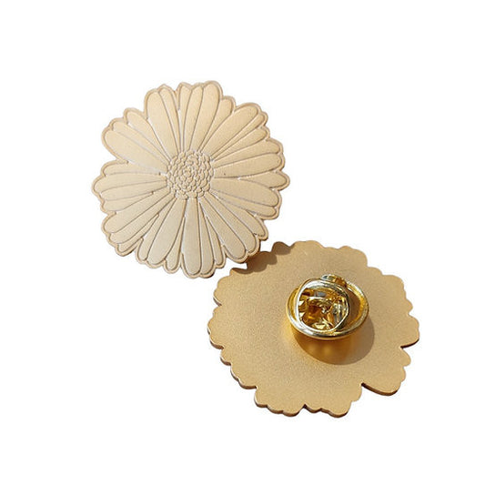 Pin's marguerite doré — Poussière des rues , Lyon