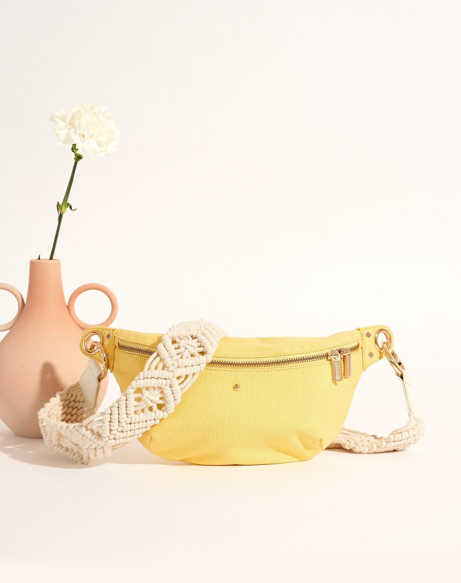 Sac banane Nicole - Citron coton