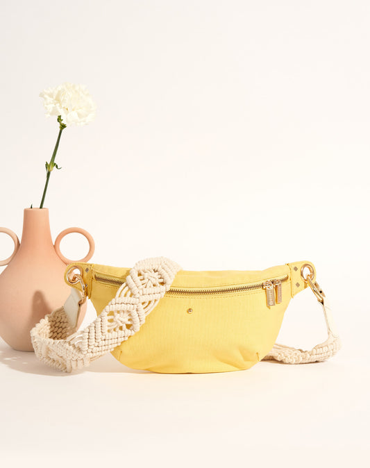 Sac banane Nicole - Citron coton