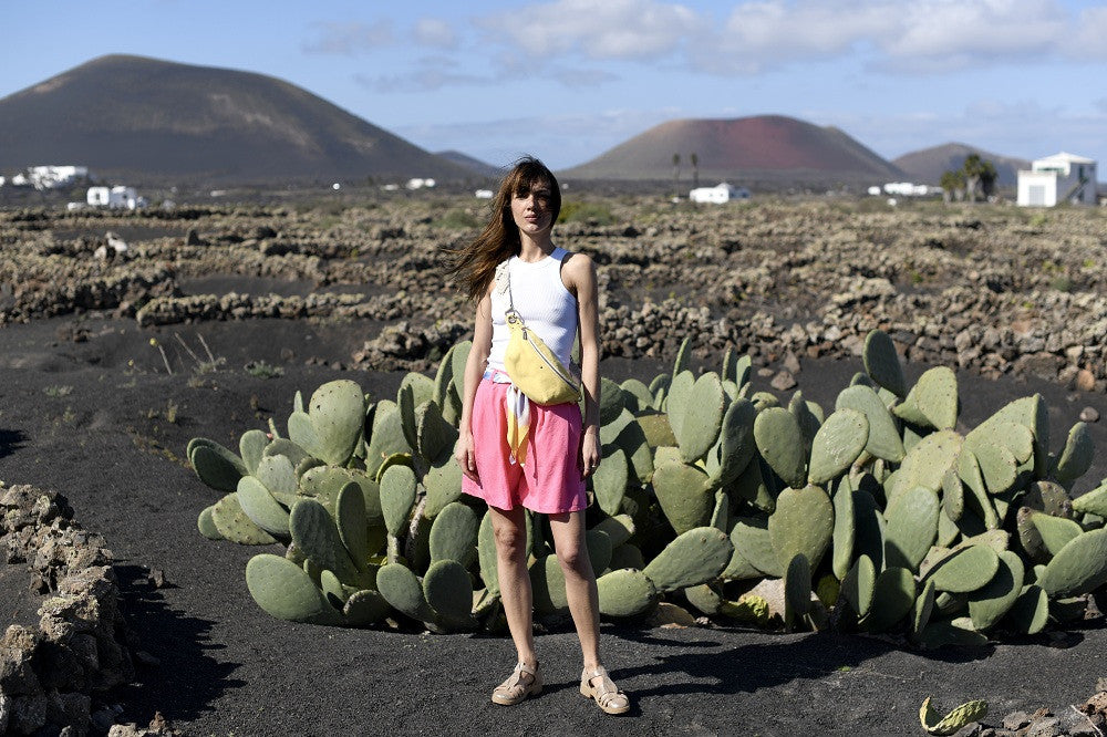 Sac banane Nicole - Citron coton