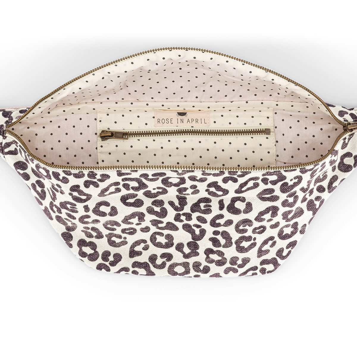 Sac banane léopard - greige