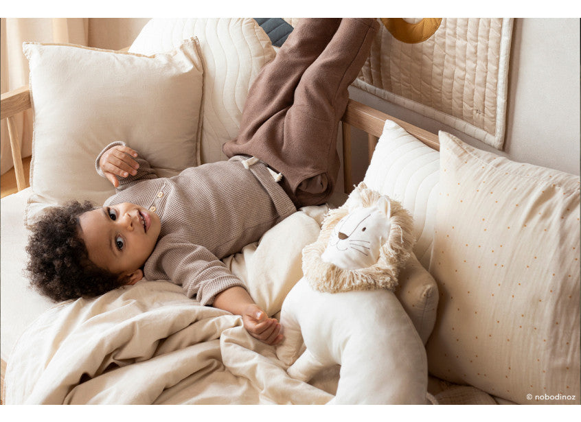 Coussin Lion blanc