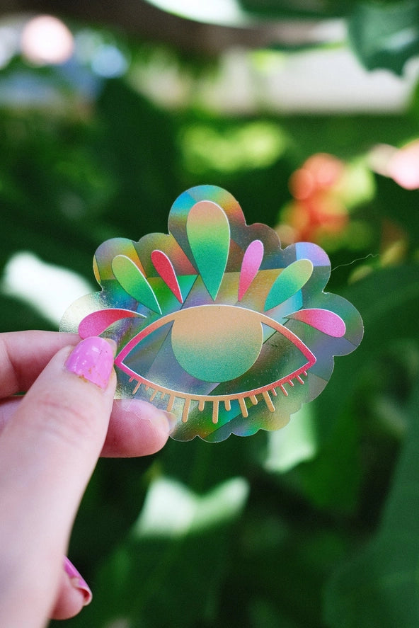 Sticker Suncatcher - Oeil porte bonheur