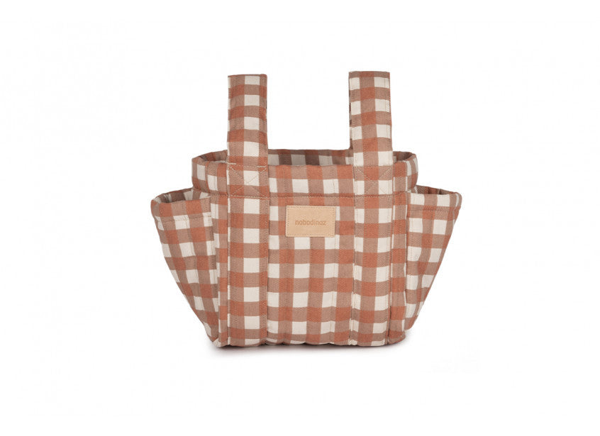 Organisateur de poussette Hyde park - Terracotta checks