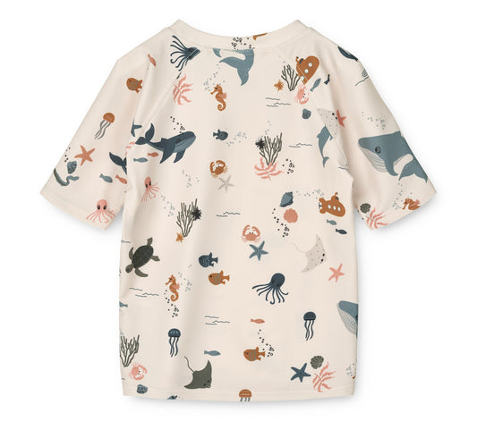 Tee-shirt de bain anti-UV Sea creature/Sandy - 2ans — Liewood , Lyon