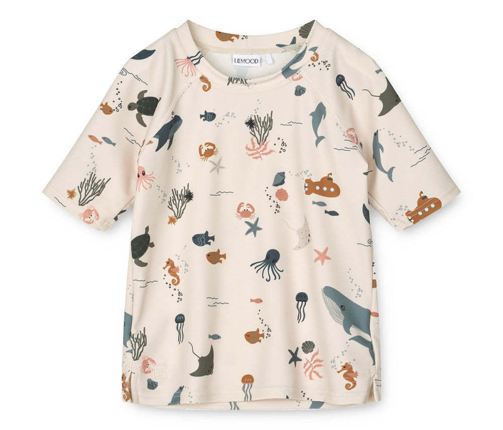 Tee-shirt de bain anti-UV Sea creature/Sandy - 3mois