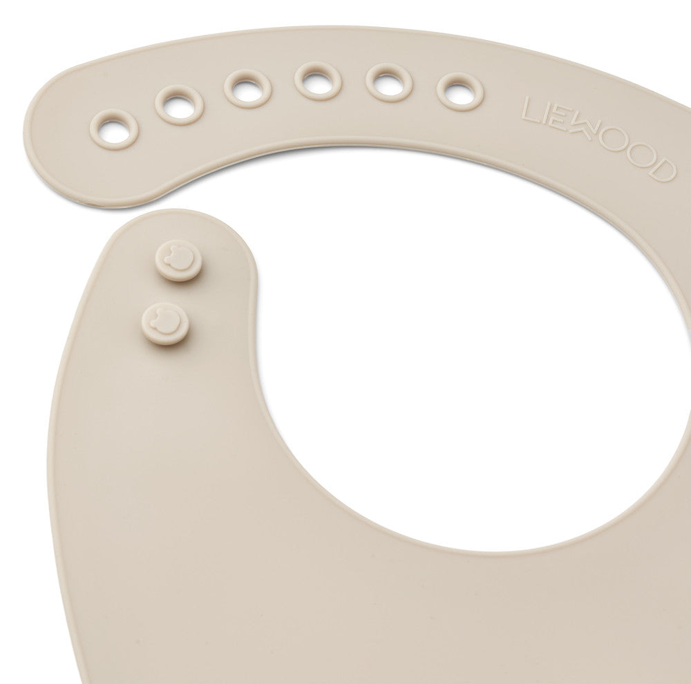 Bavoir en silicone - All together sandy hippo