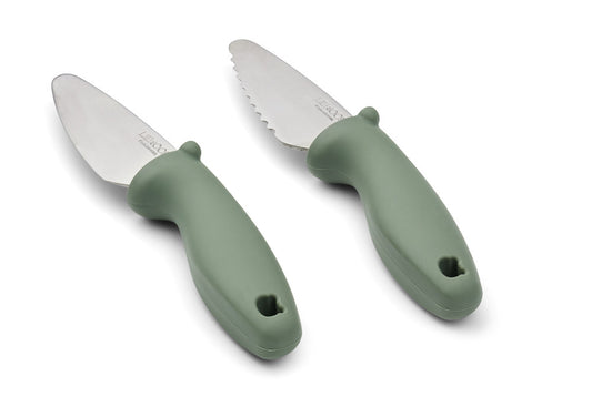 Set de couteaux d'apprentissage Perry - Faune green — Liewood , Lyon