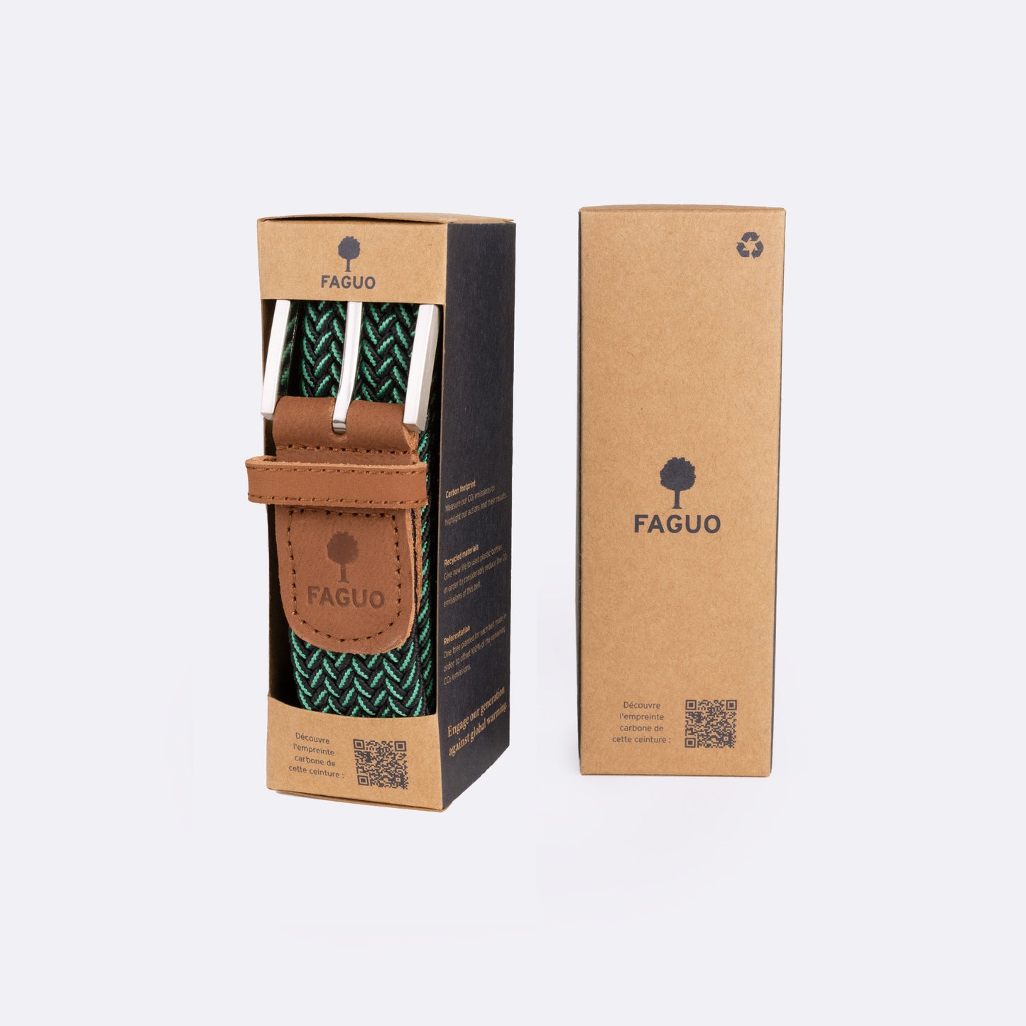 Ceinture marine/turquoise NAV60