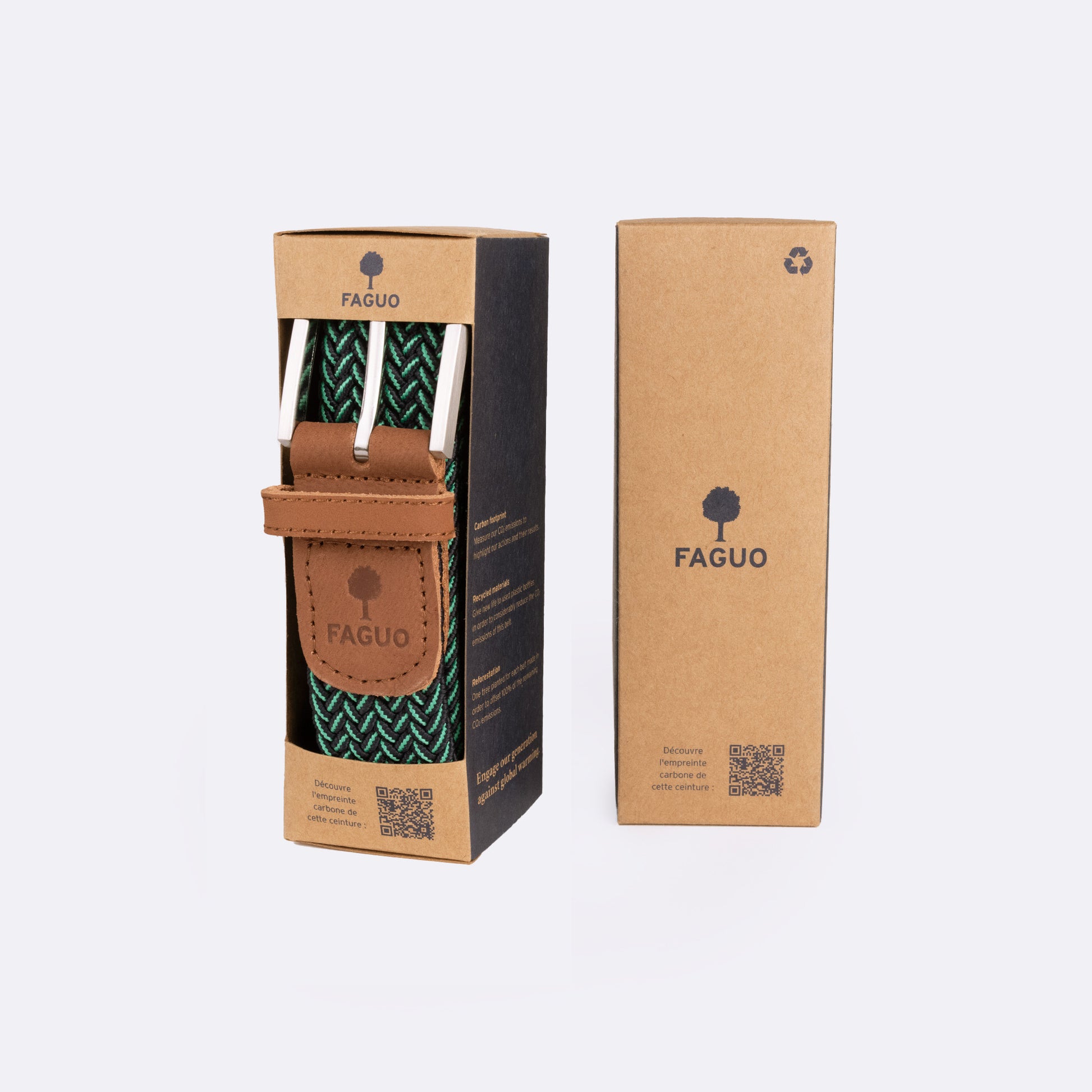 Ceinture marine/turquoise NAV60