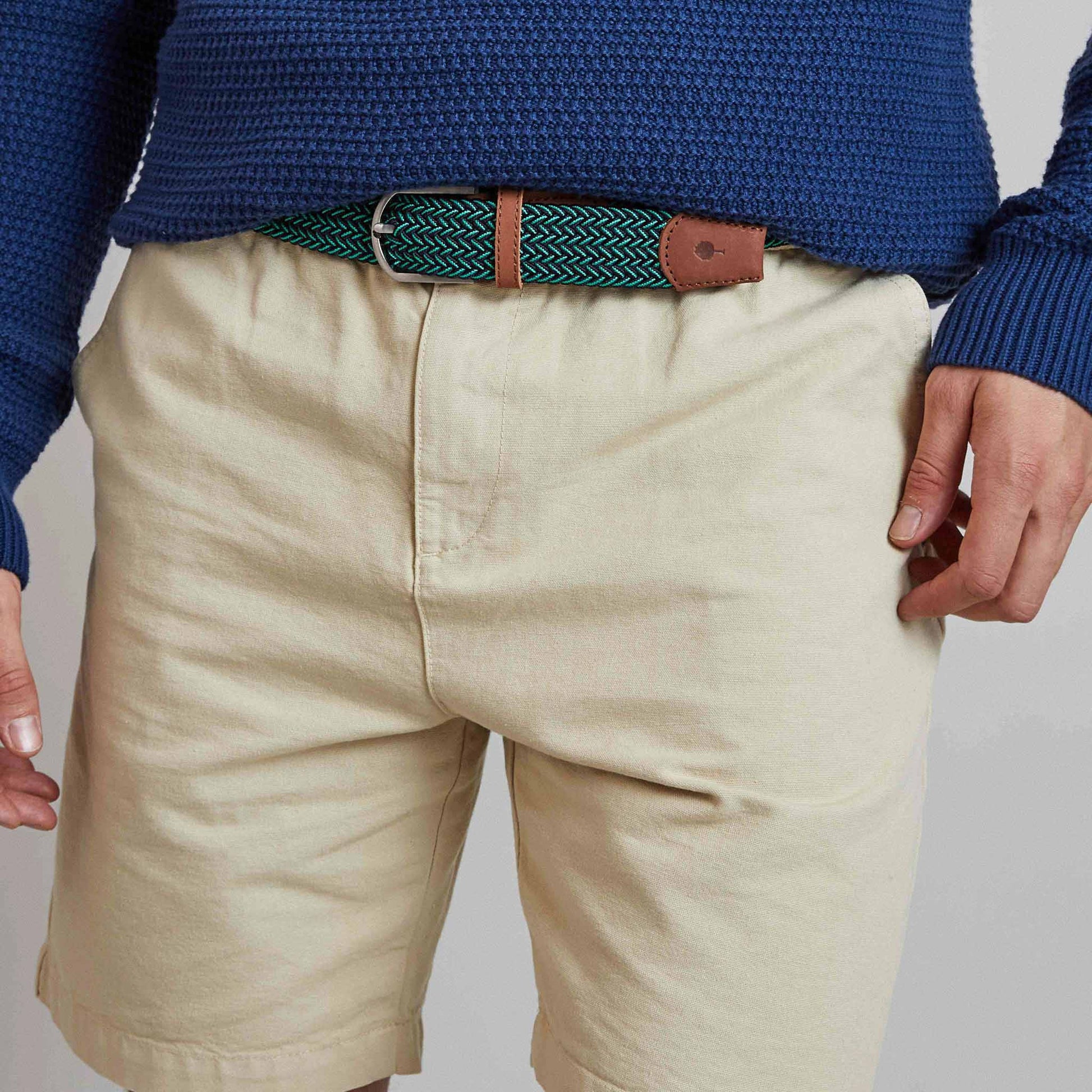 Ceinture marine/turquoise NAV60