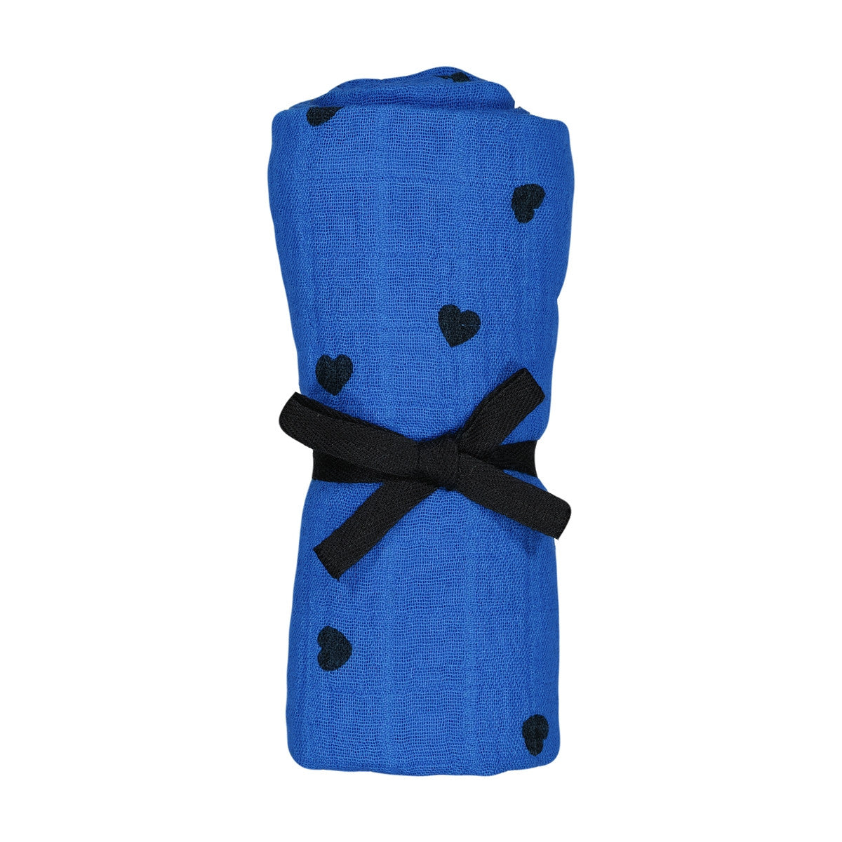 Grand lange Bianca bleu grec - Coeurs noirs — Rose in April , Lyon