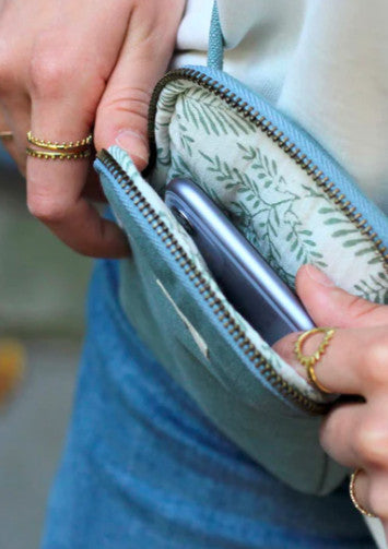 Pochette pour téléphone Bill - sauge