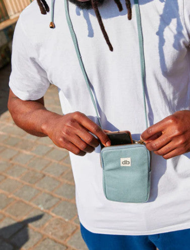 Pochette pour téléphone Bill - sauge