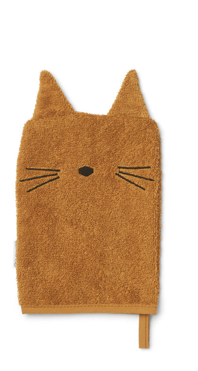 Gant de toilette - Cat caramel