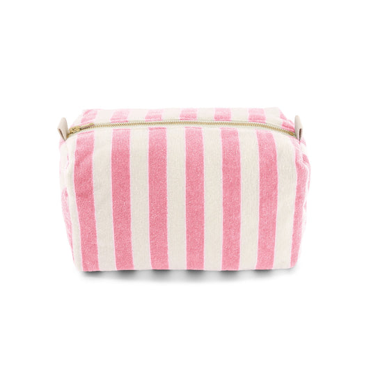 Trousse de toilette éponge rayée Vic - strawberry