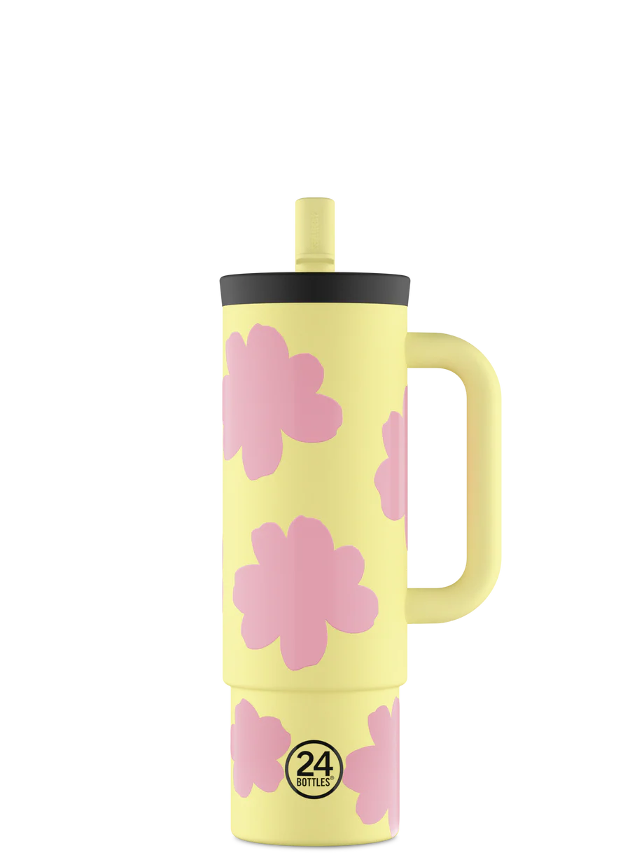 Straw cup 800mL - Daydreaming yellow