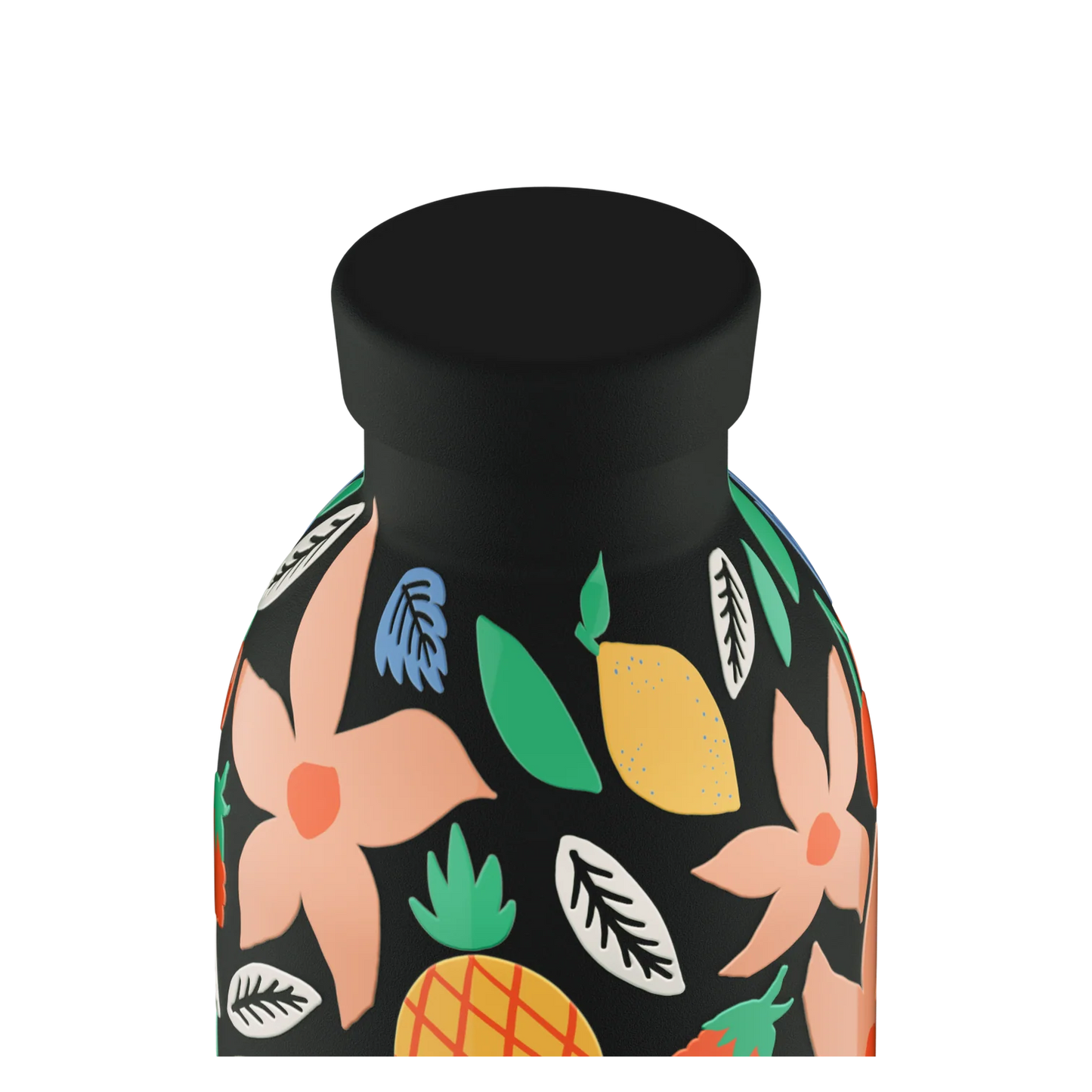 Gourde isotherme 500mL - Tropical noir