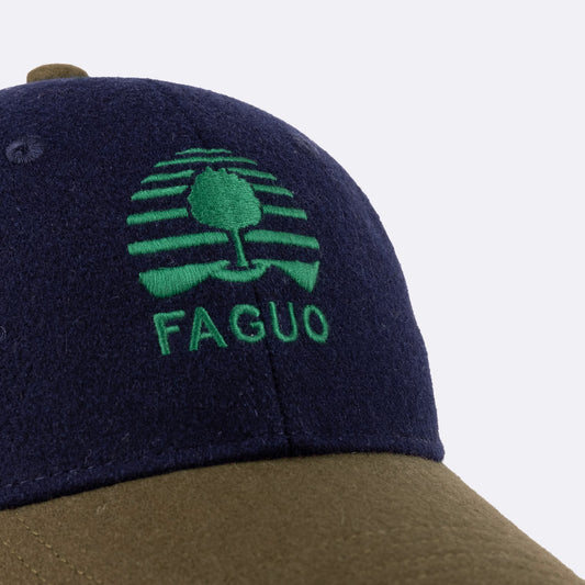 Casquette laine choco/navy — Faguo , Lyon