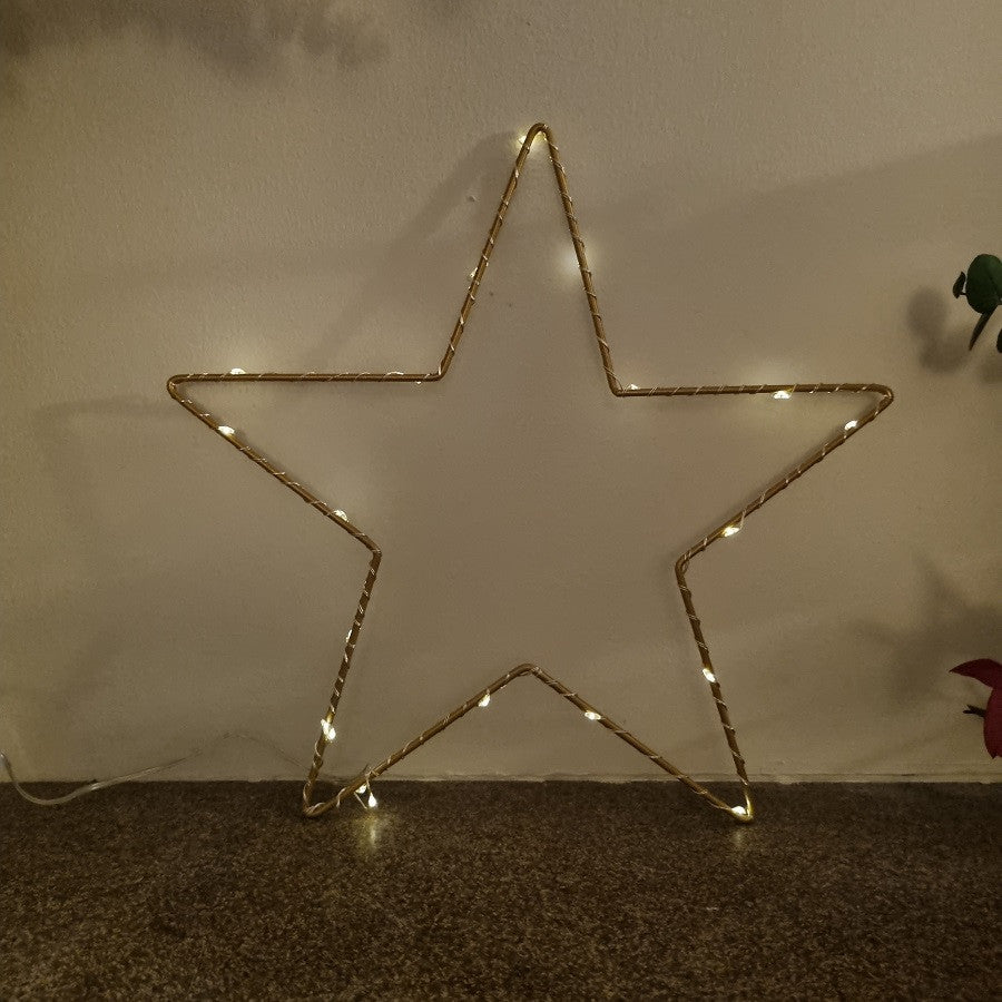 Etoile lumineuse dorée 30cm — L'effet canopée , Lyon