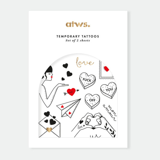 Set de tattoos Love