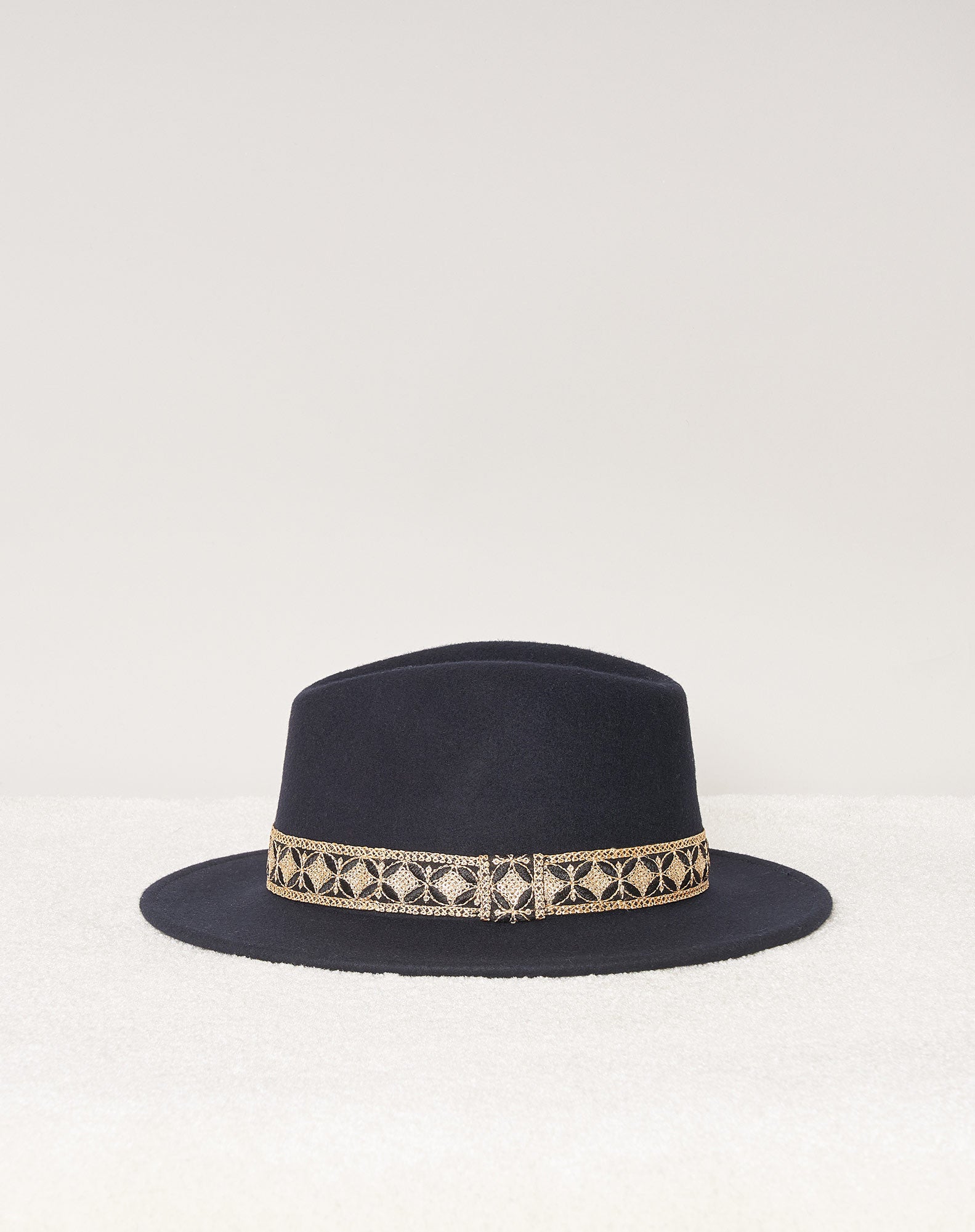 Chapeau Jim Navy géométrique - L
