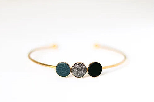 Bracelet/jonc Trio Encre/comète/noir