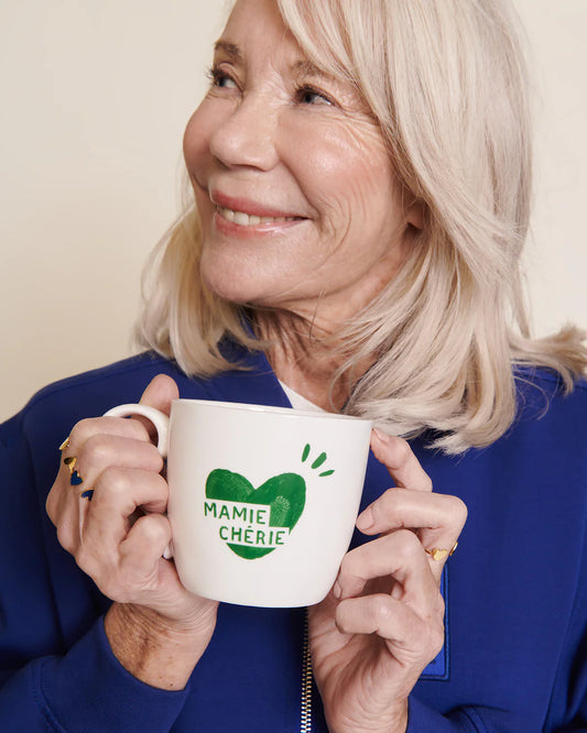 Mug coeur Mamie chérie - Vert sapin — Émoi émoi , Lyon
