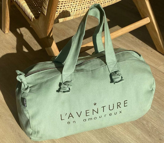 Sac polochon Sauge - L'aventure en amoureux