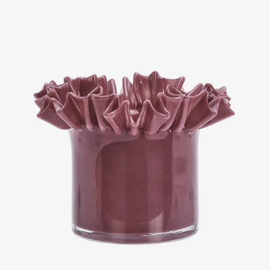 Pot collerette en verre - Plum — Madam Stoltz , Lyon