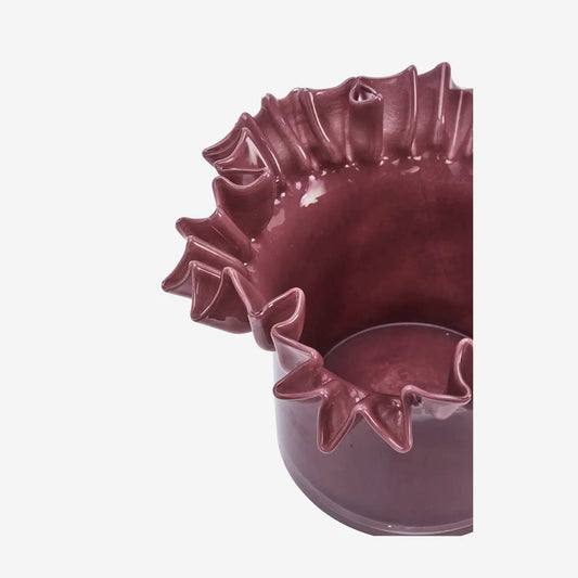 Pot collerette en verre - Plum — Madam Stoltz , Lyon