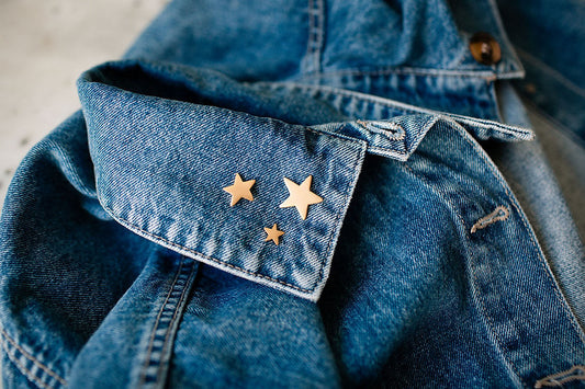 Trio de pin's étoiles