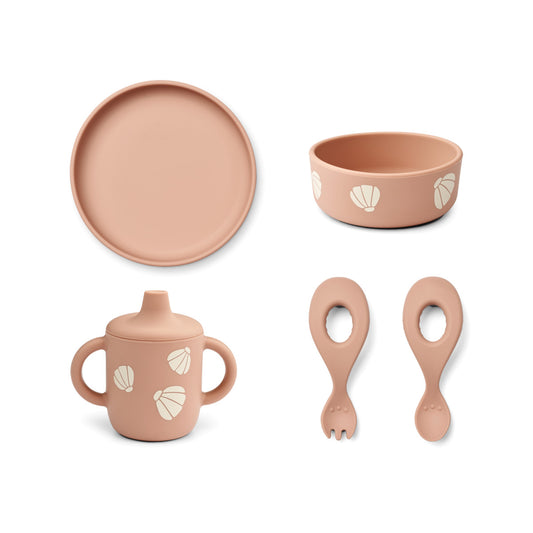 Set de repas Ryle - Shell / Pale tuscany