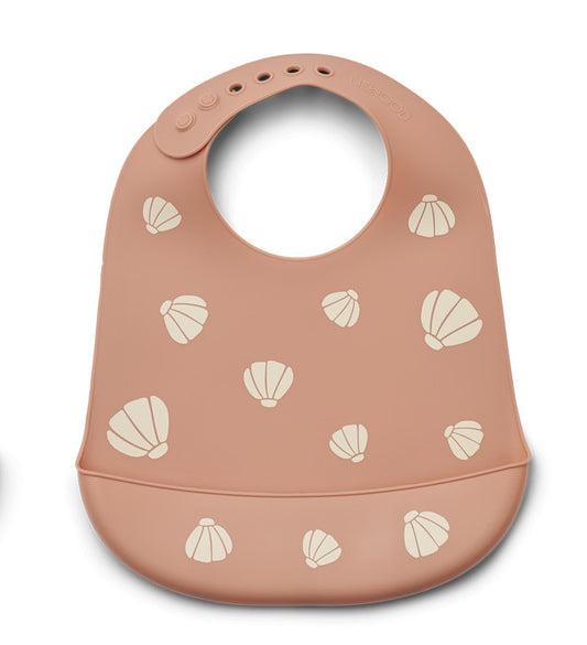 Bavoir en silicone - Shells multi