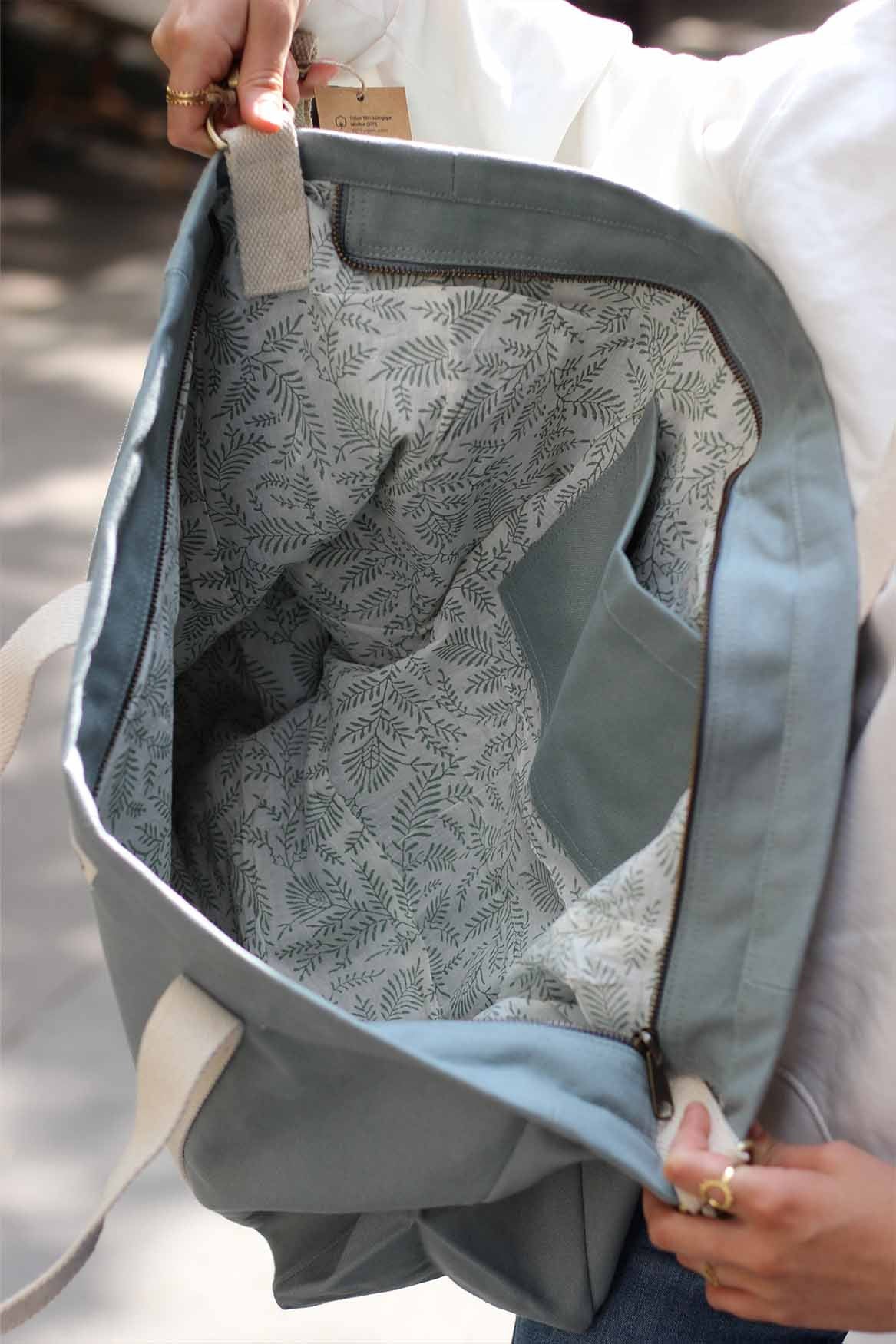 Sac weekend Jean - Sauge