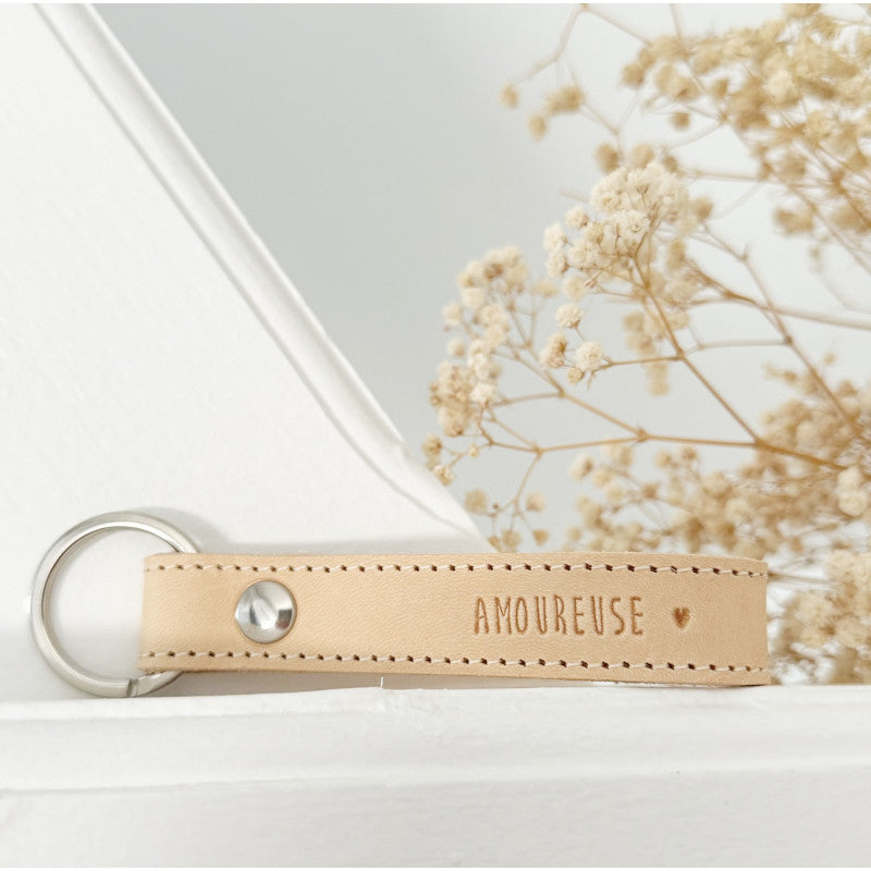Porte-clé naturel Amoureuse