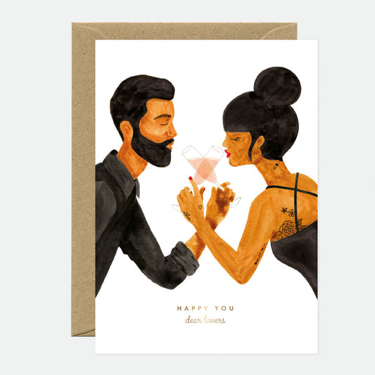 Carte Happy lovers — All the ways to say , Lyon