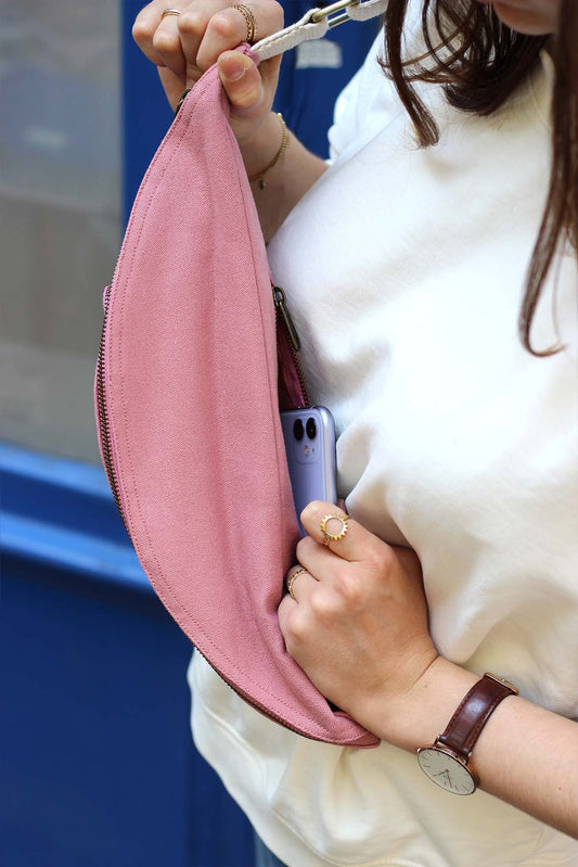 Sac banane XL Sofia - Rose blush