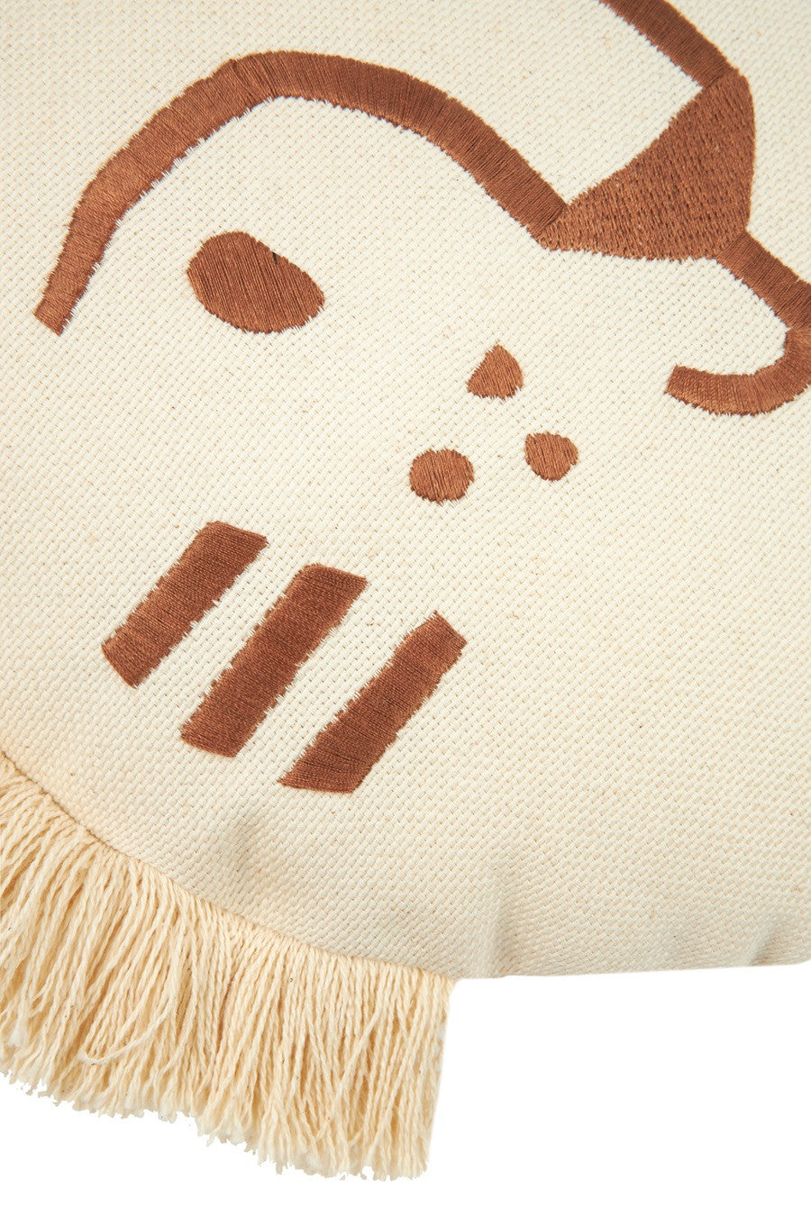 Coussin tête de tigre - Brown/natural