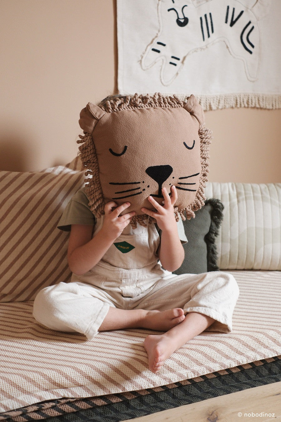 Coussin tête de lion - Sésame