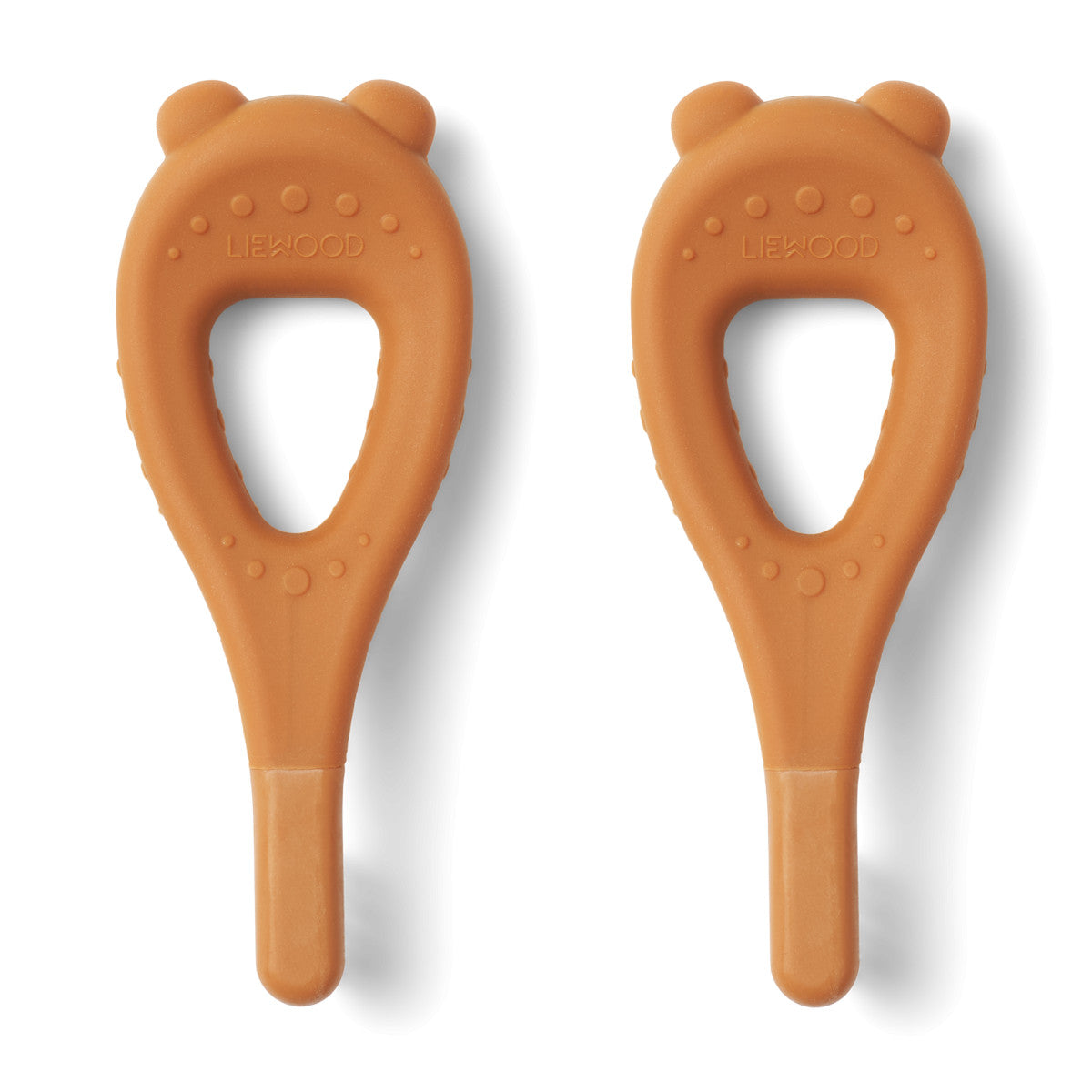 Lot de 2 brosses à dents Janelle Bear - Mustard