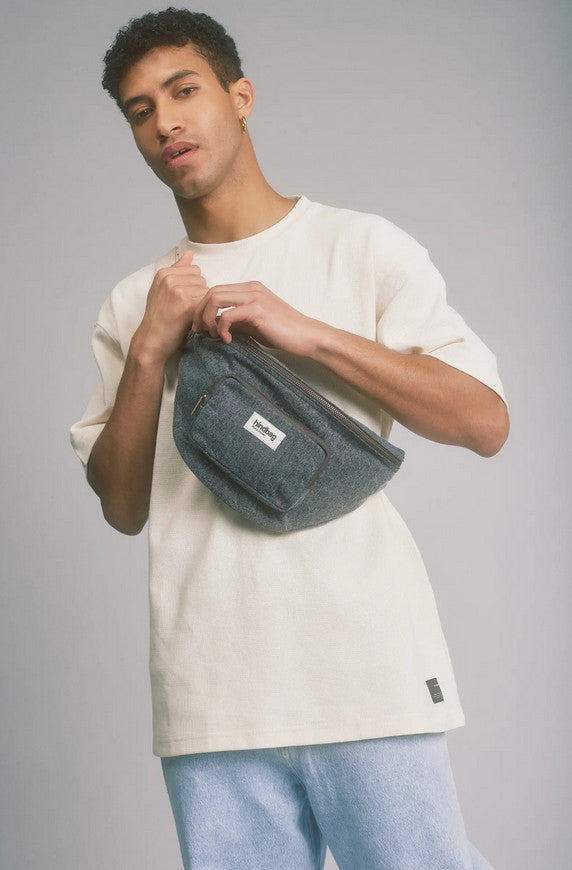 Sac banane XL Sofia - Denim gris