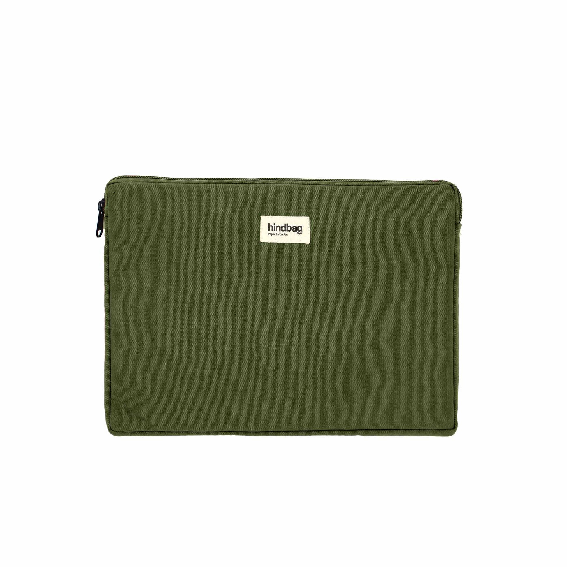 Housse d'ordinateur Ava S - Olive — Hindbag , Lyon