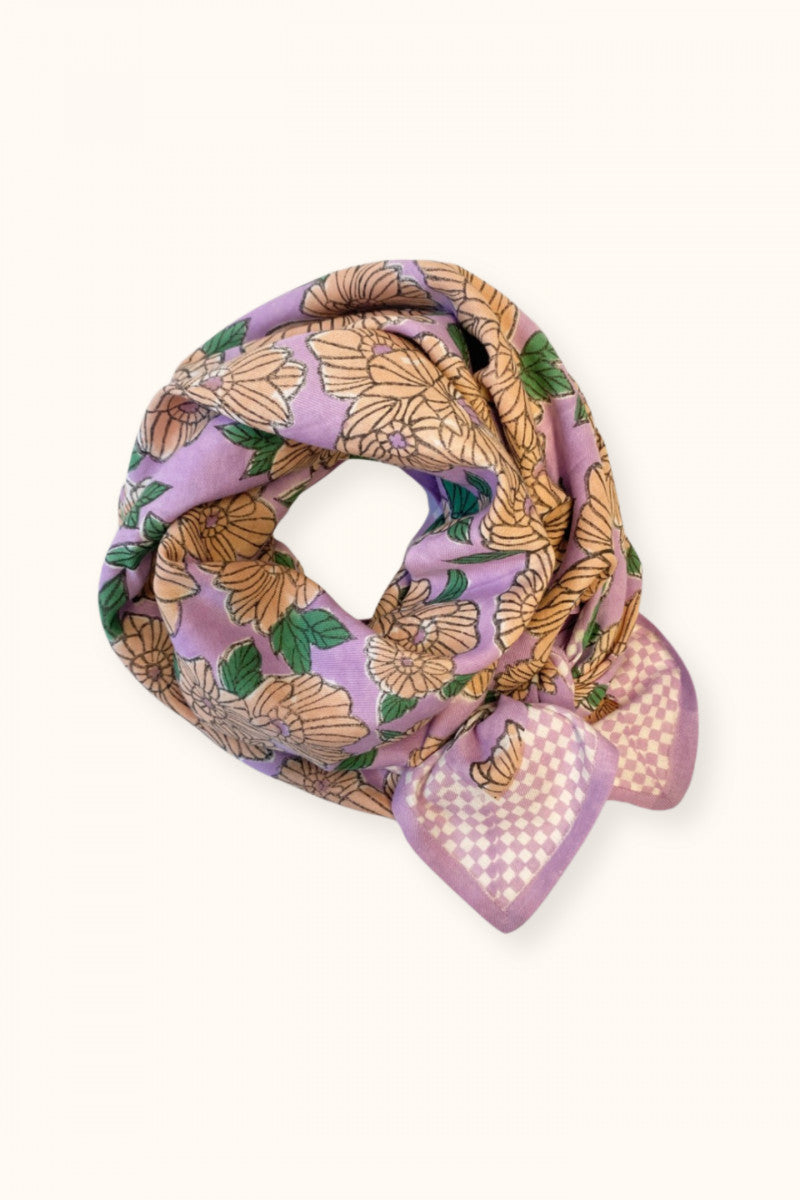 Big foulard Latika Bloom - Lavande