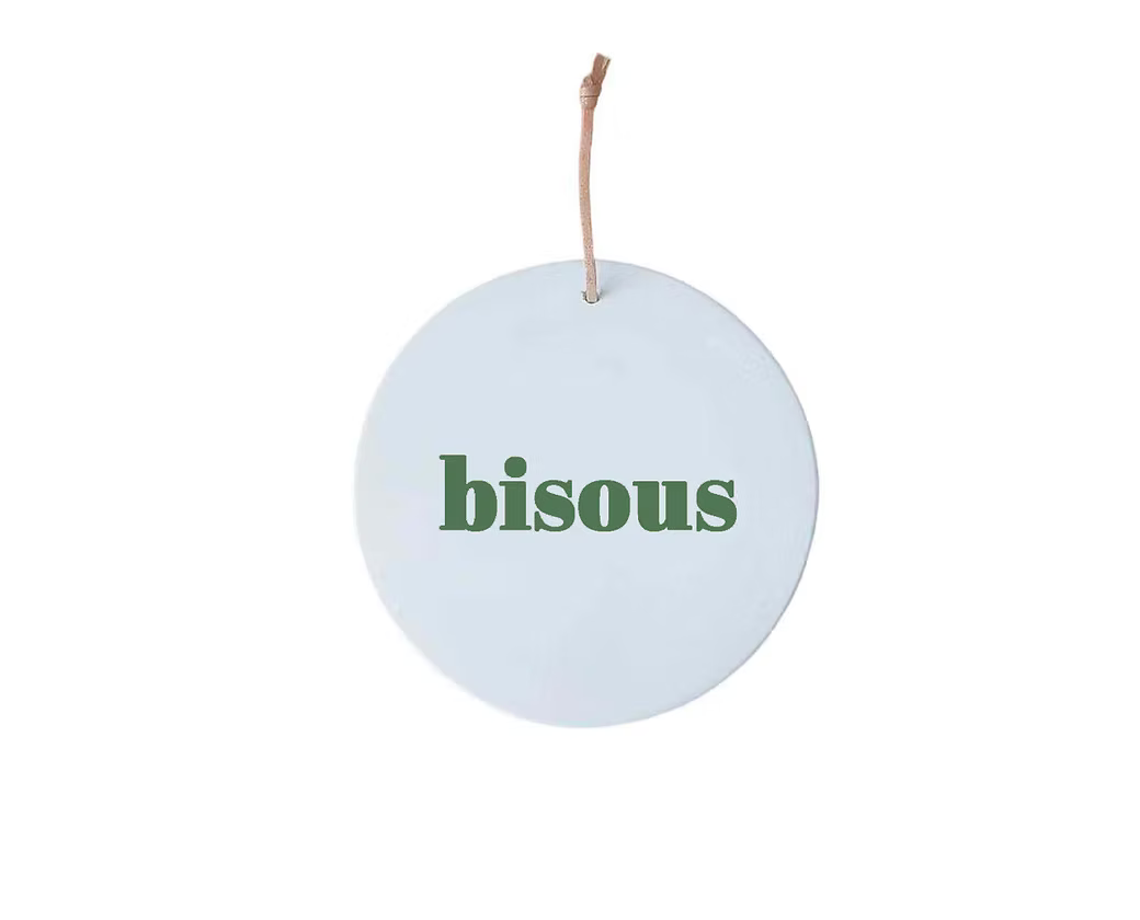 Petit médaillon Bisous - Kaki — Poussière des rues , Lyon