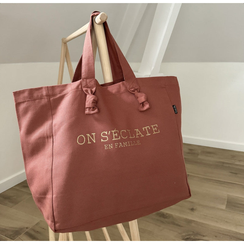 Cabas Lily terrarosa On s'éclate en famille"" — Marcel & Lily , Lyon