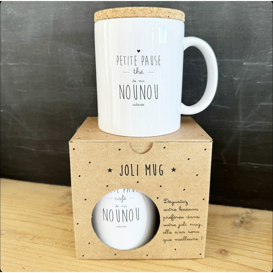 Mug avec couvercle Pause thé de ma nounou — Marcel & Lily , Lyon