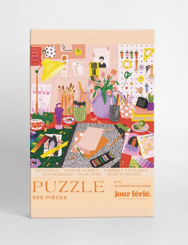 Puzzle Du feutre sur les mains 500 pièces